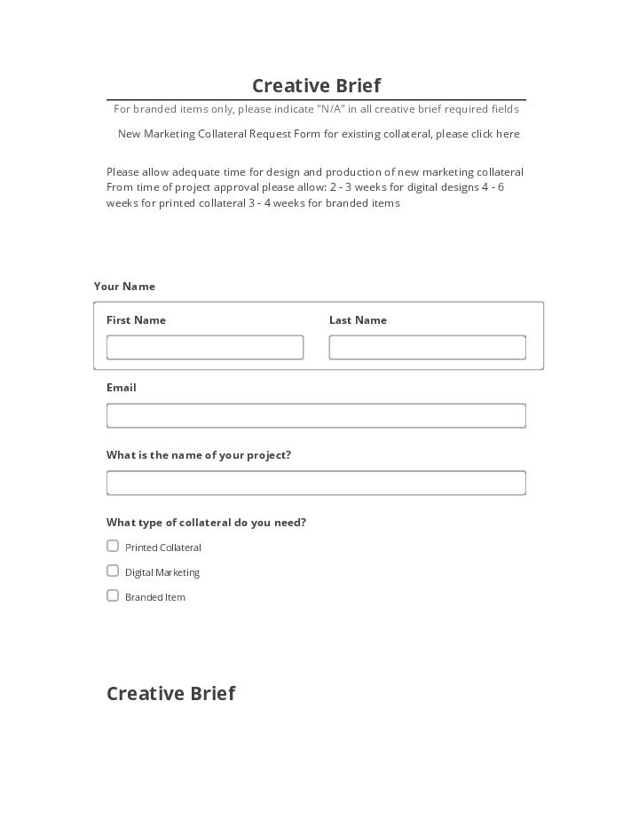 Integrate Creative Brief with Microsoft Dynamics