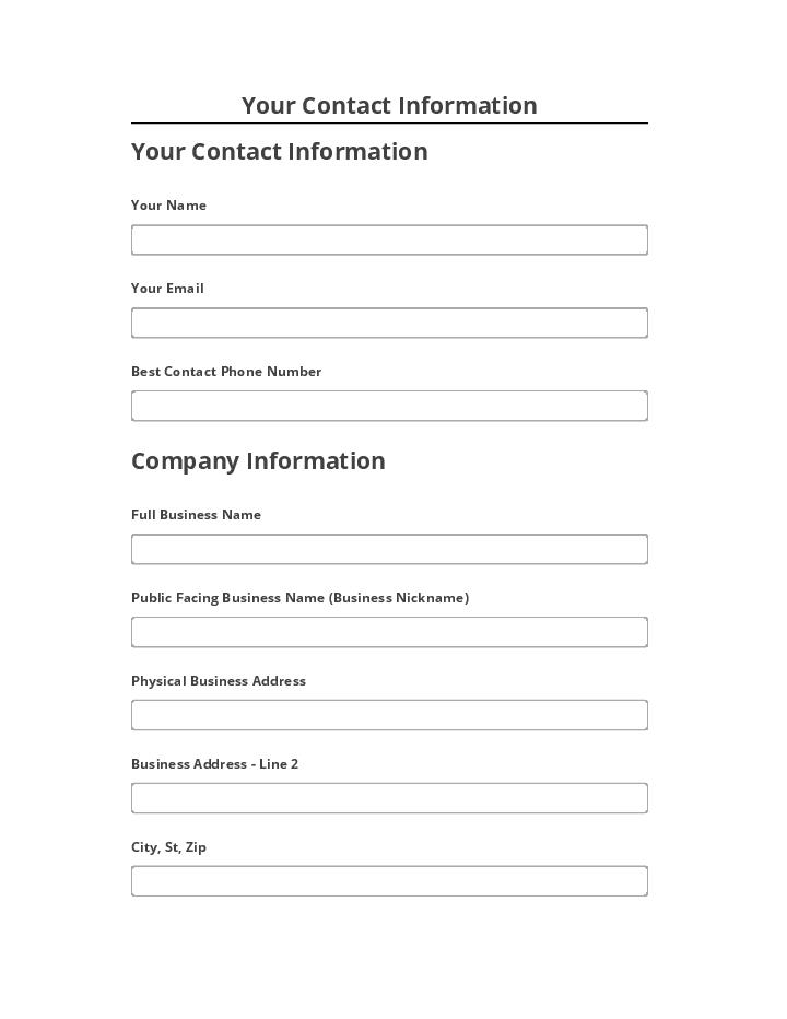 Incorporate Your Contact Information in Salesforce