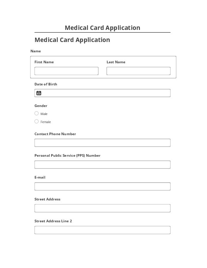Extract Medical Card Application from Microsoft Dynamics