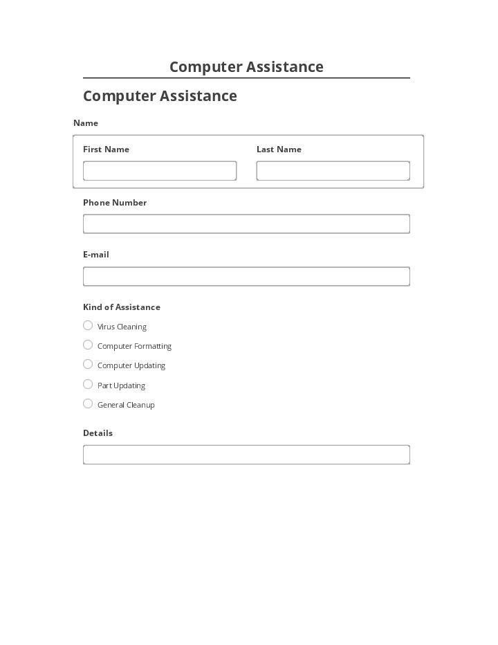 Manage Computer Assistance in Netsuite