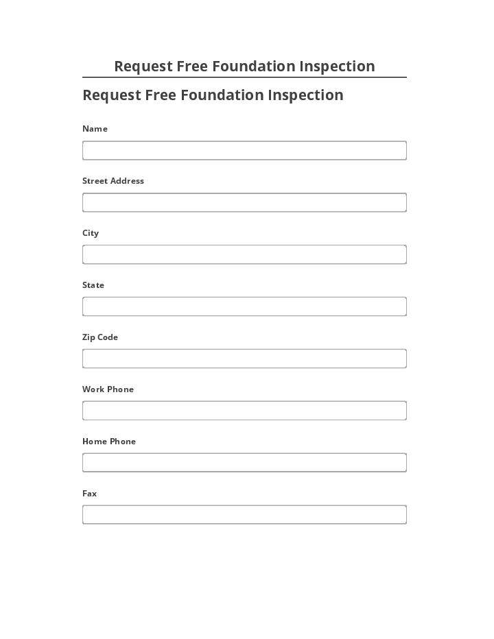Automate Request Free Foundation Inspection in Salesforce