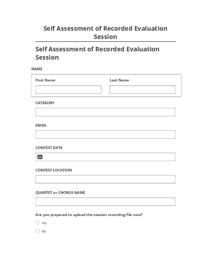 Extract Self Assessment of Recorded Evaluation Session from Microsoft Dynamics