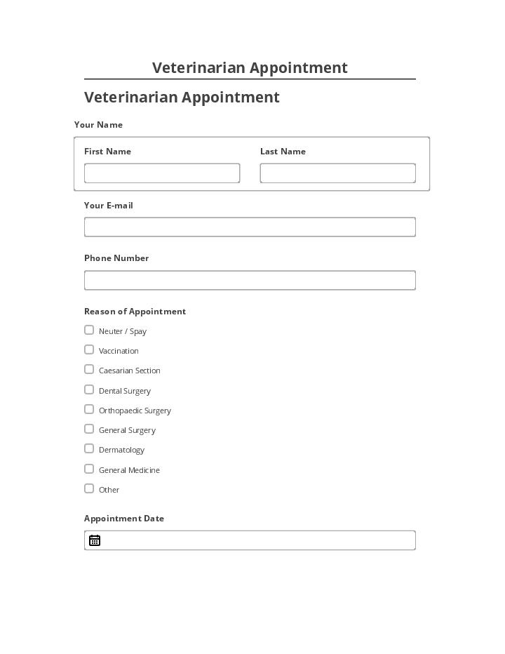 Update Veterinarian Appointment from Microsoft Dynamics