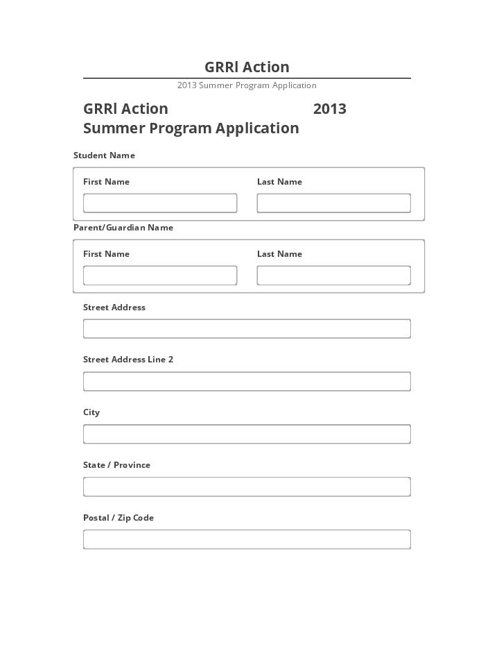 Integrate GRRl Action with Salesforce