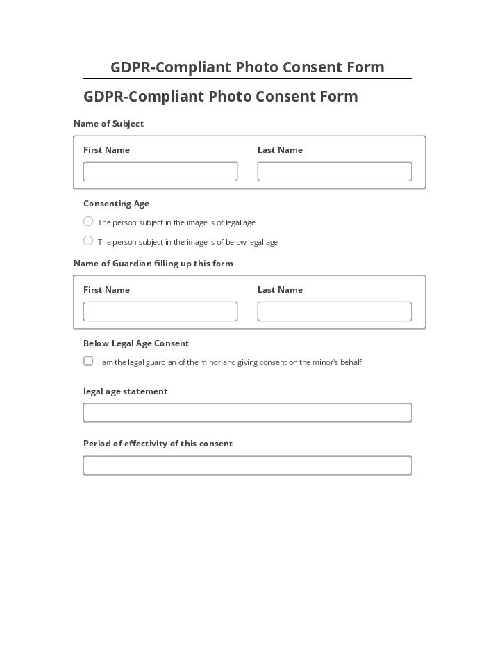 Synchronize GDPR-Compliant Photo Consent Form with Microsoft Dynamics
