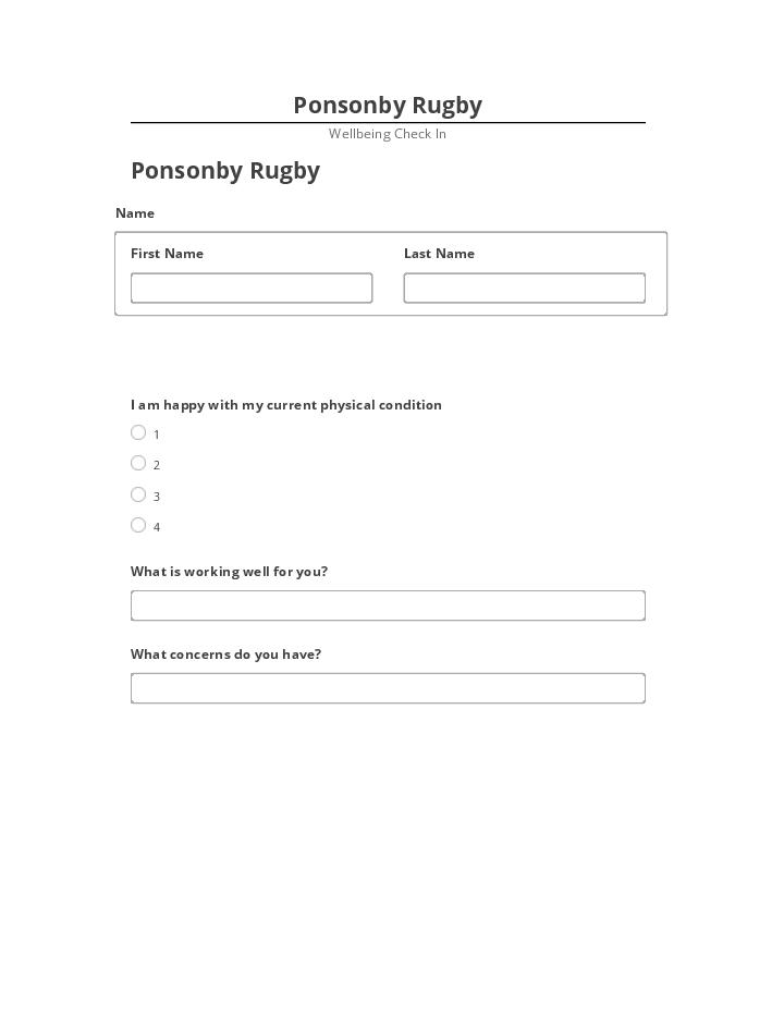 Update Ponsonby Rugby