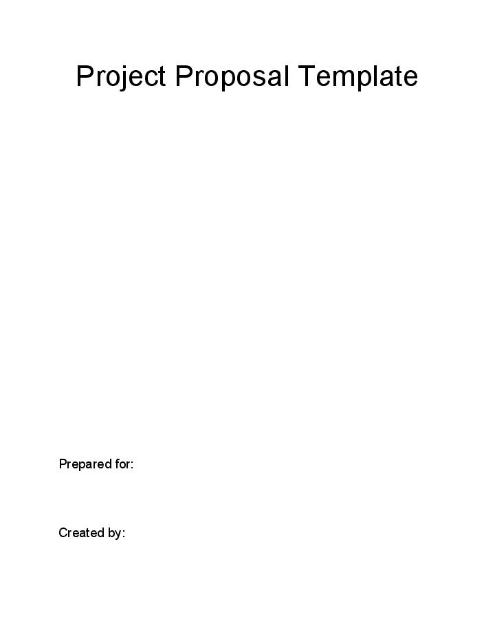 Extract Project Proposal from Salesforce