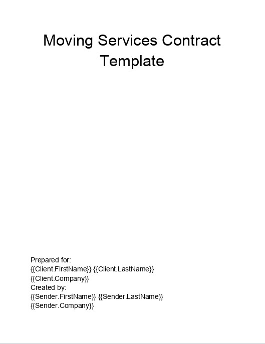 Incorporate Moving Services Contract in Microsoft Dynamics