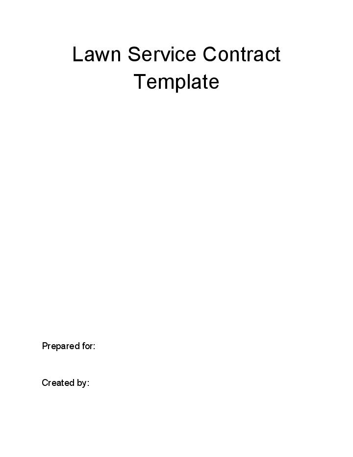 Integrate Lawn Service Contract