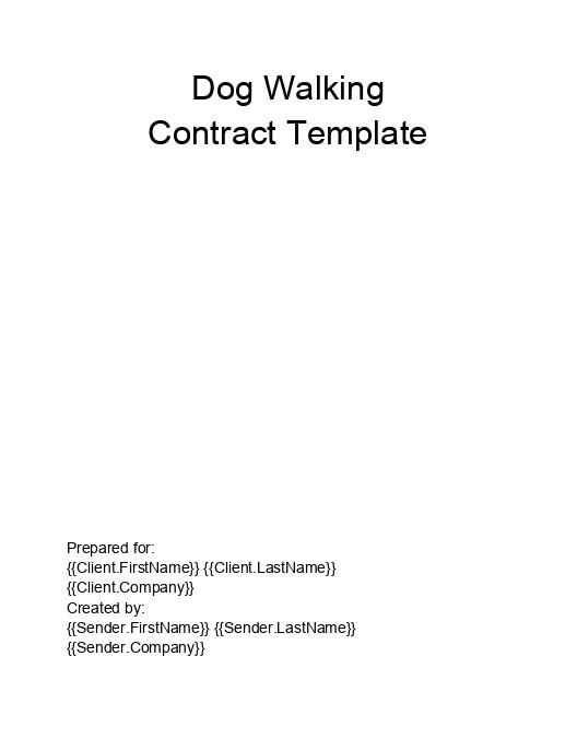 Automate Dog Walking Contract in Salesforce