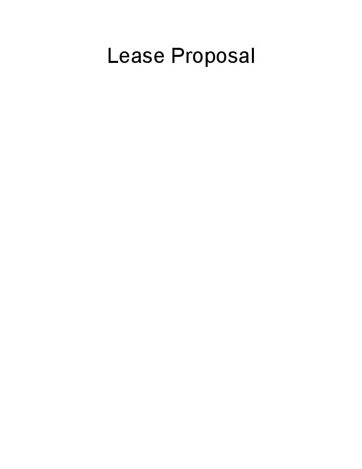Export Lease Proposal to Microsoft Dynamics