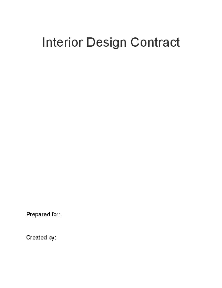Extract Interior Design Contract