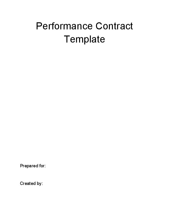 Pre-fill Performance Contract from Netsuite