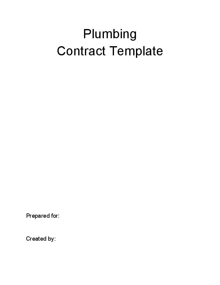 Extract Plumbing Contract from Salesforce