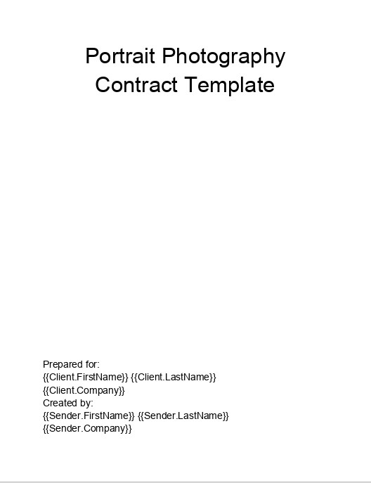 Automate Portrait Photography Contract in Salesforce