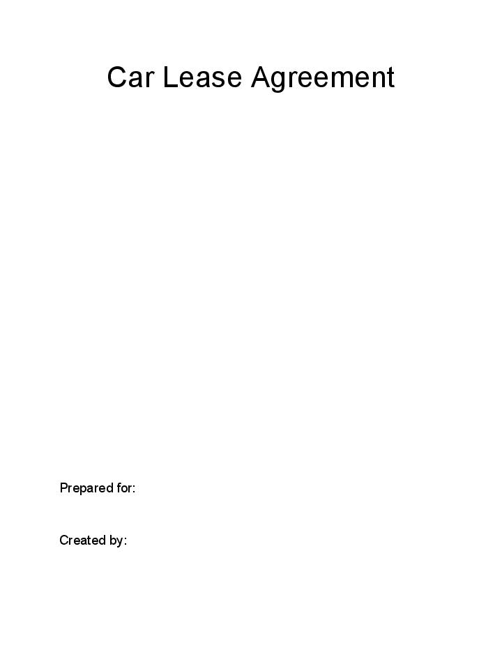 Pre-fill Car Lease Agreement from Microsoft Dynamics