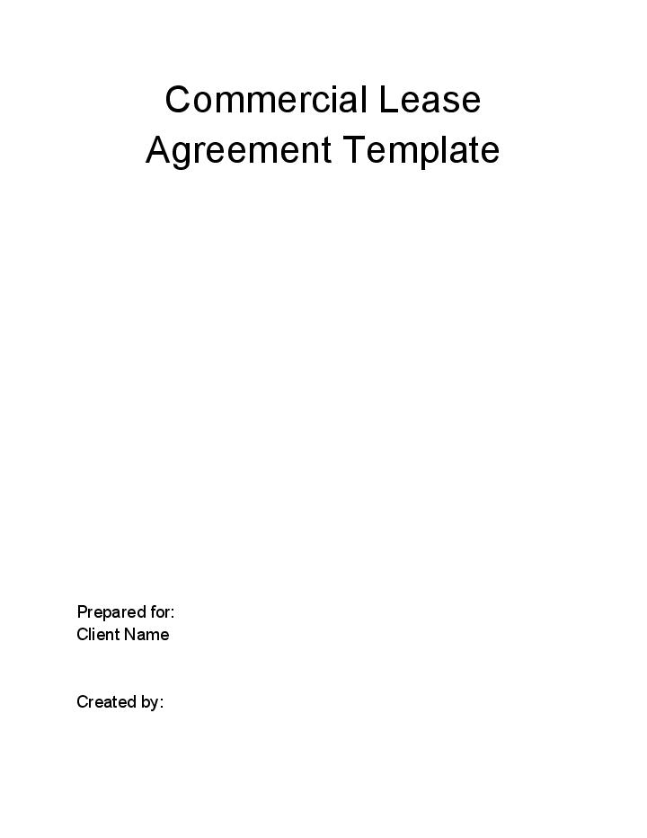Update Commercial Lease Agreement from Netsuite