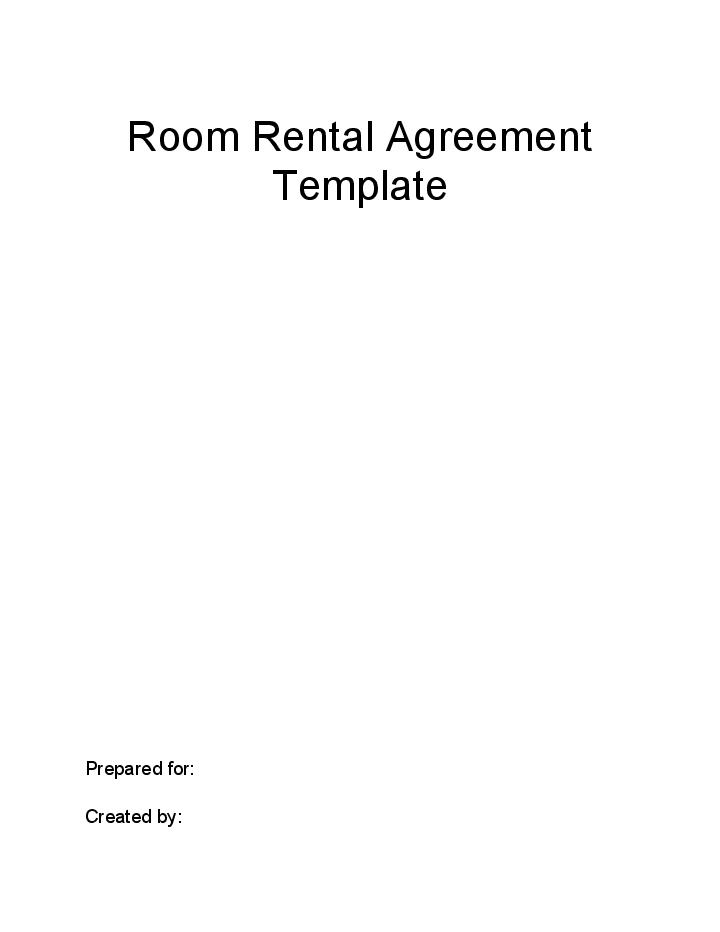 Arrange Room Rental Agreement in Salesforce