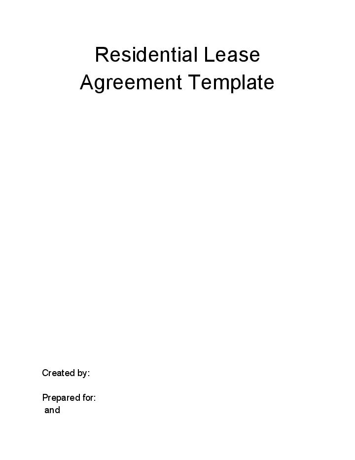 Export Residential Lease Agreement to Salesforce