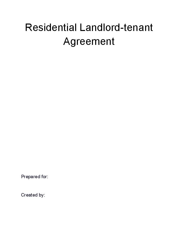 Pre-fill Residential Landlord-tenant Agreement from Microsoft Dynamics
