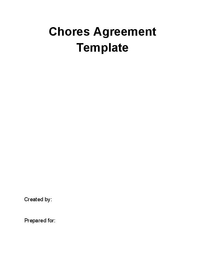 Incorporate Chores Agreement in Microsoft Dynamics