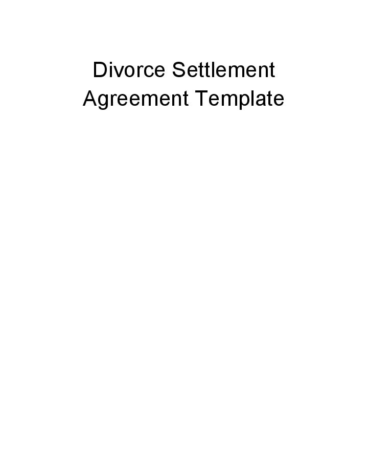 Arrange Divorce Settlement Agreement in Salesforce