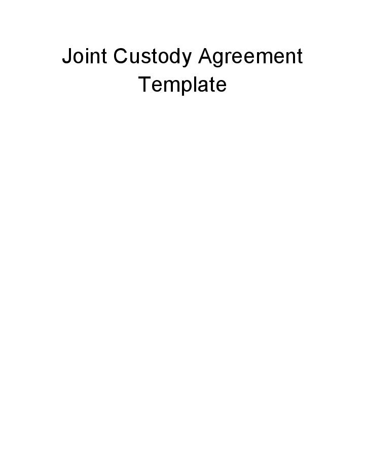 Incorporate Joint Custody Agreement in Microsoft Dynamics