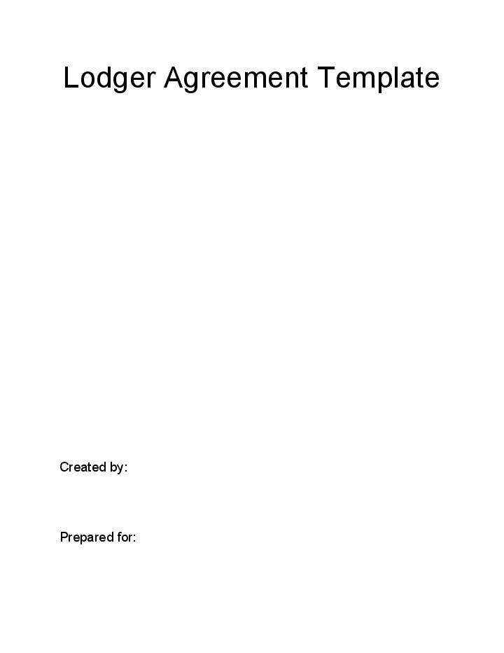 Pre-fill Lodger Agreement from Netsuite