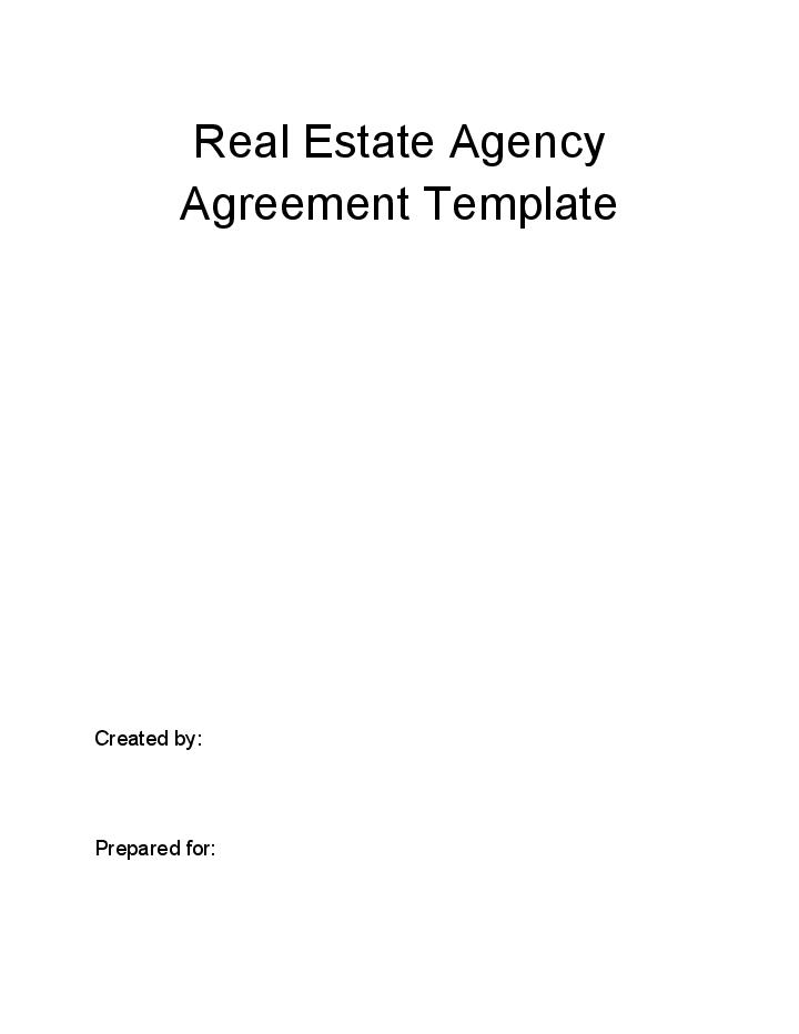 Arrange Real Estate Agency Agreement in Microsoft Dynamics