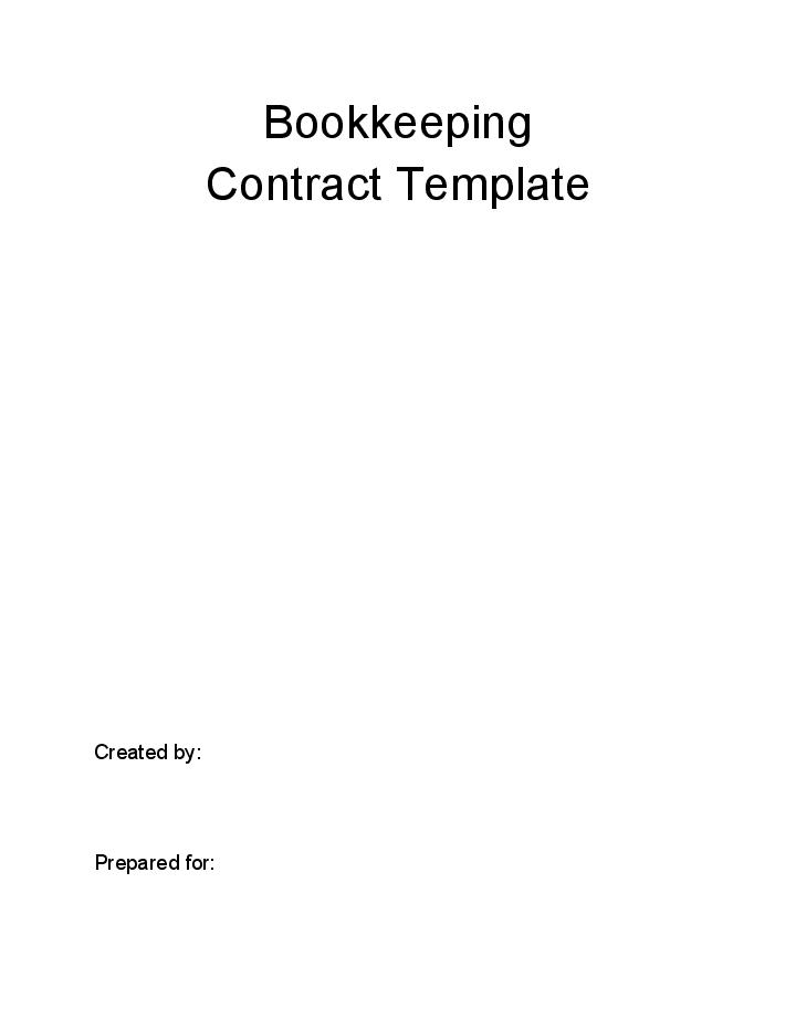 Manage Bookkeeping Contract