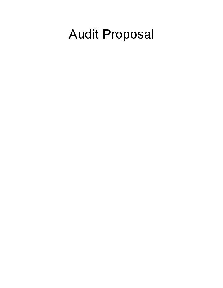 Pre-fill Audit Proposal from Microsoft Dynamics