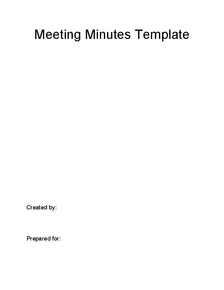 Arrange Meeting Minutes
