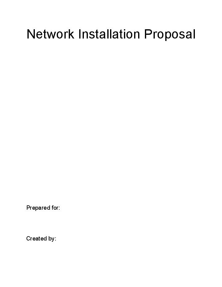 Extract Network Installation Proposal from Netsuite