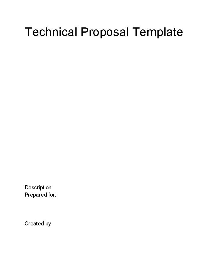 Arrange Technical Proposal