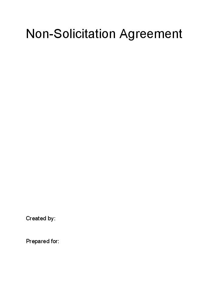 Pre-fill Non-solicitation Agreement