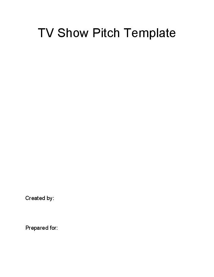 Extract Tv Show Pitch from Salesforce
