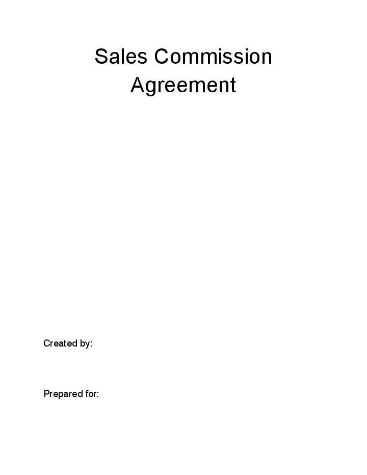 Extract Sales Commission Agreement