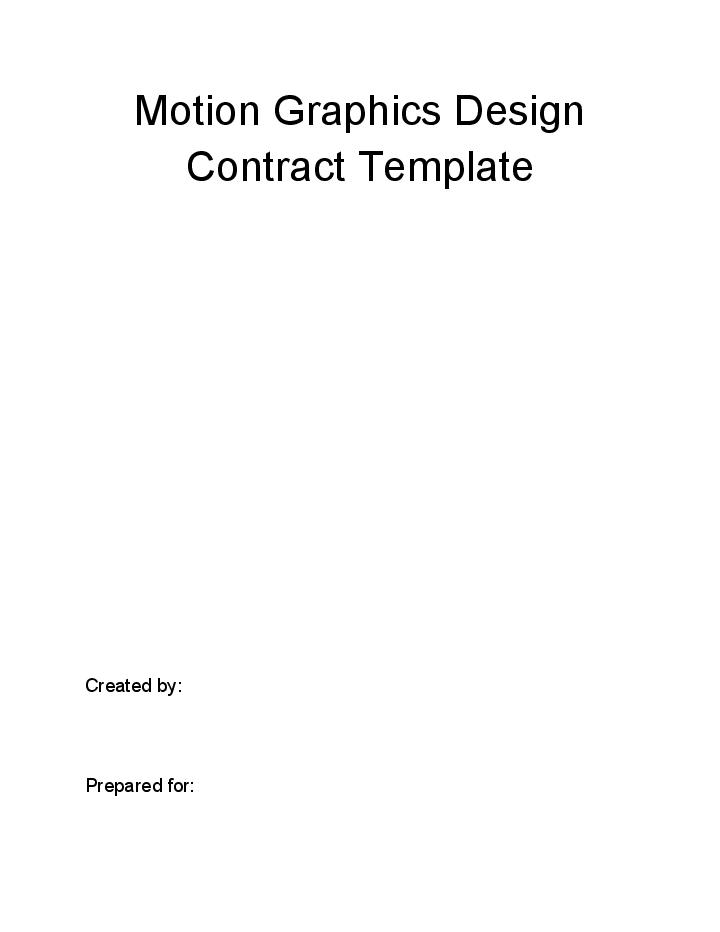 Automate Motion Graphics Design Contract in Netsuite