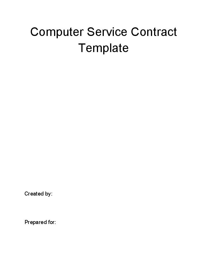 Extract Computer Service Contract from Netsuite