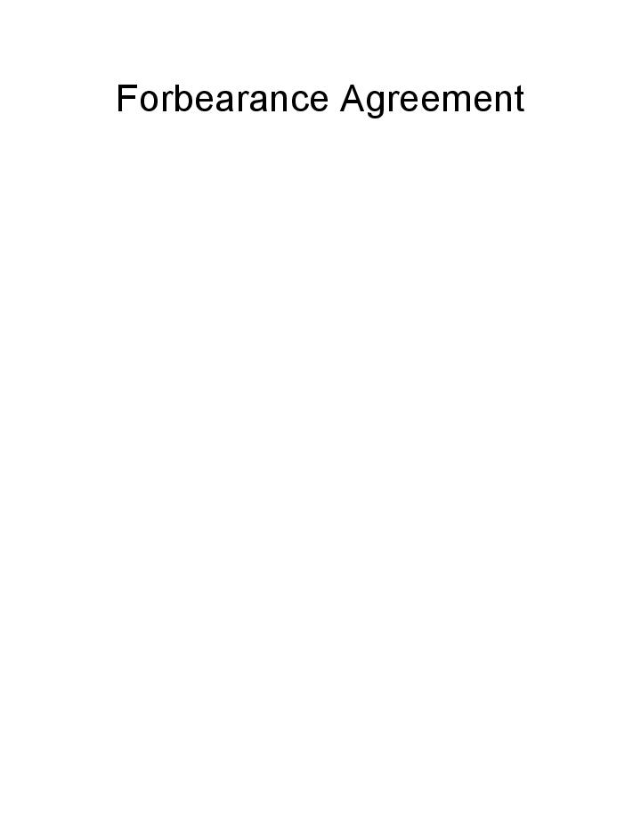Integrate Forbearance Agreement
