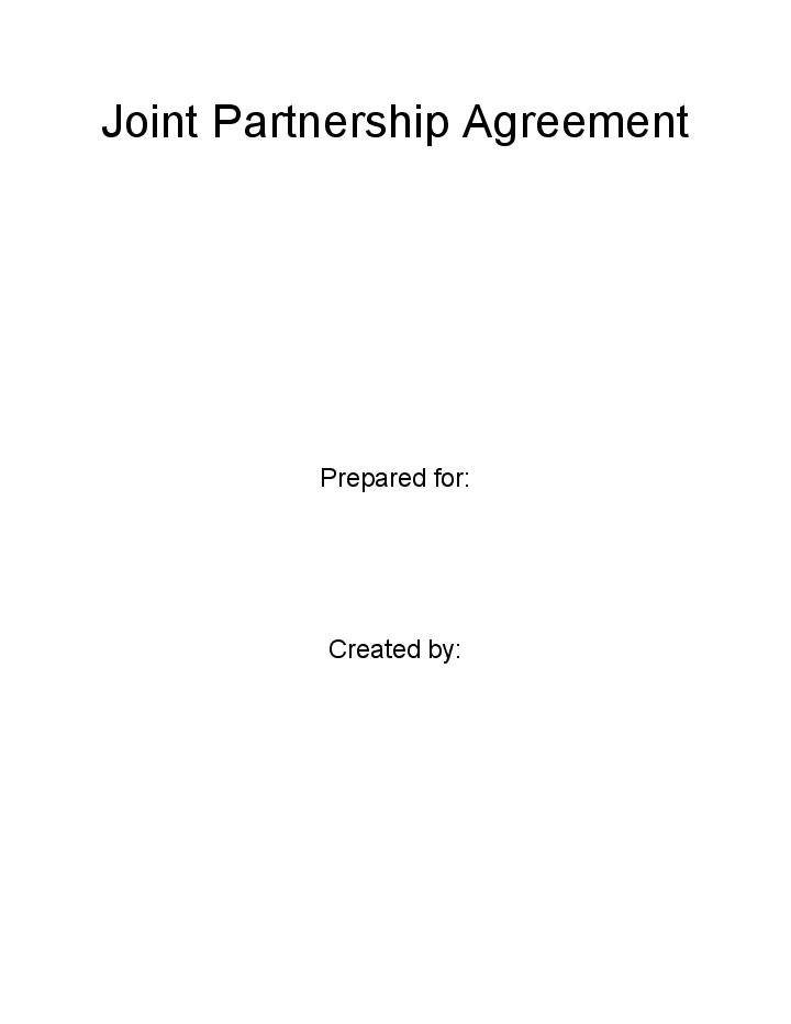 Incorporate Joint Partnership Agreement in Netsuite