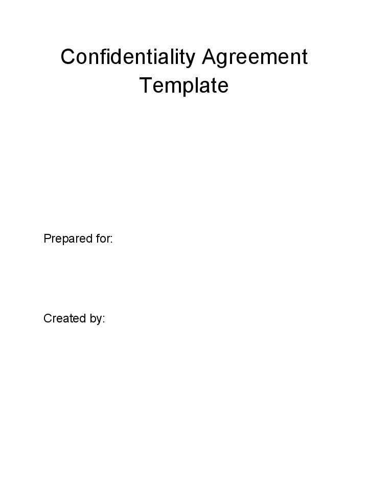 Extract Confidentiality Agreement from Salesforce