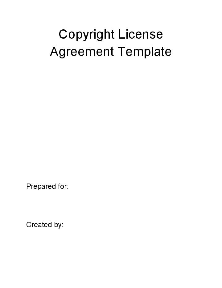Pre-fill Copyright License Agreement from Microsoft Dynamics