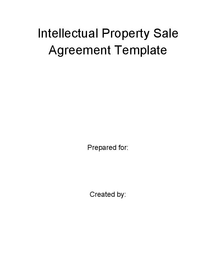 Manage Intellectual Property Sale Agreement in Salesforce