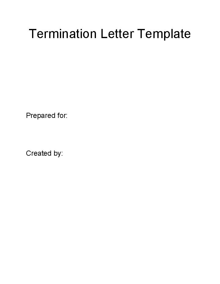 Export Termination Letter to Salesforce