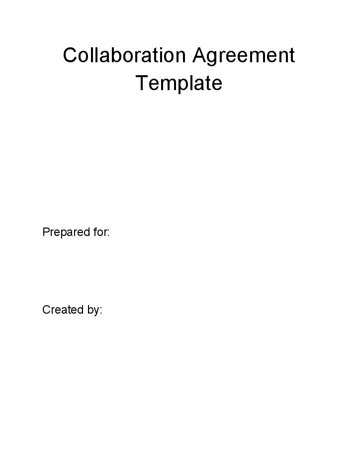 Arrange Collaboration Agreement