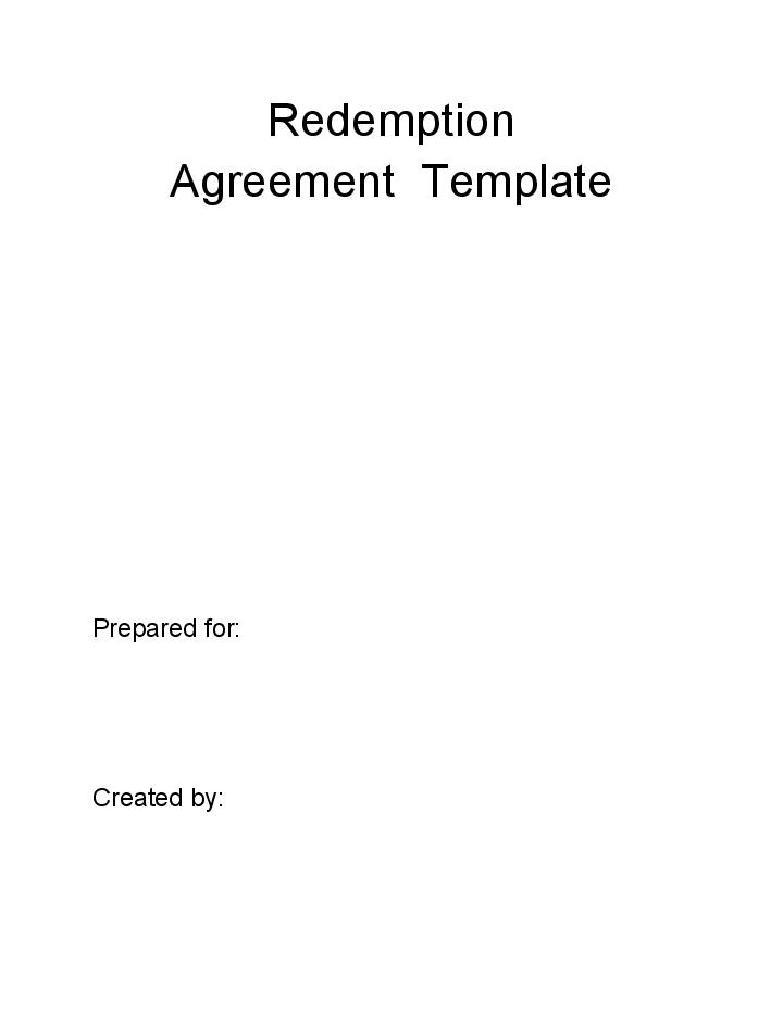 Extract Redemption Agreement from Netsuite