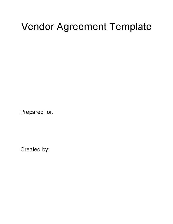 Export Vendor Agreement