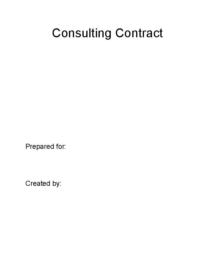 Extract Consulting Contract from Salesforce