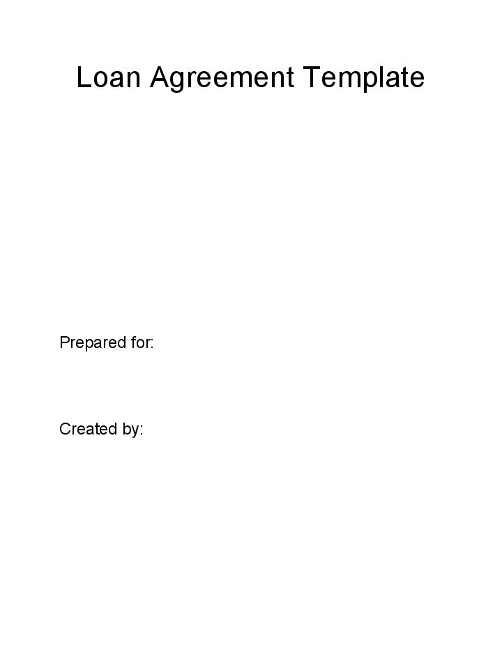 Pre-fill Loan Agreement from Microsoft Dynamics